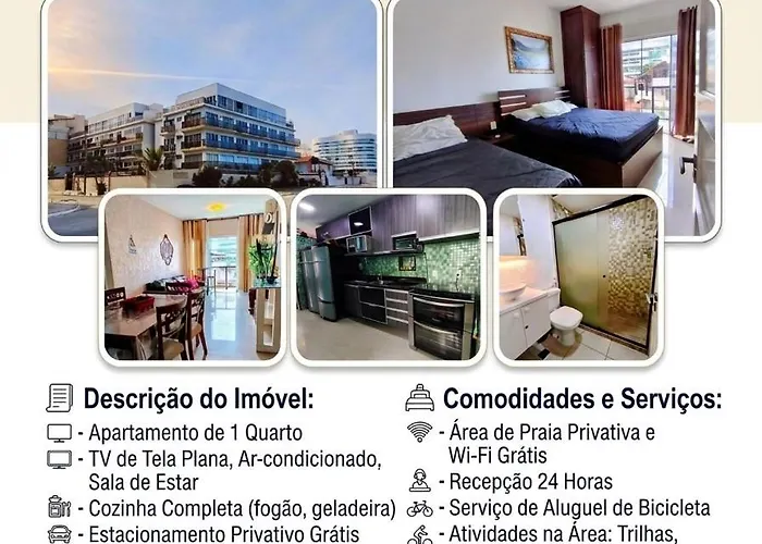 APARTAMENTO PÉ NA AREIA, PRAI DO FORTE, CABO FRIo